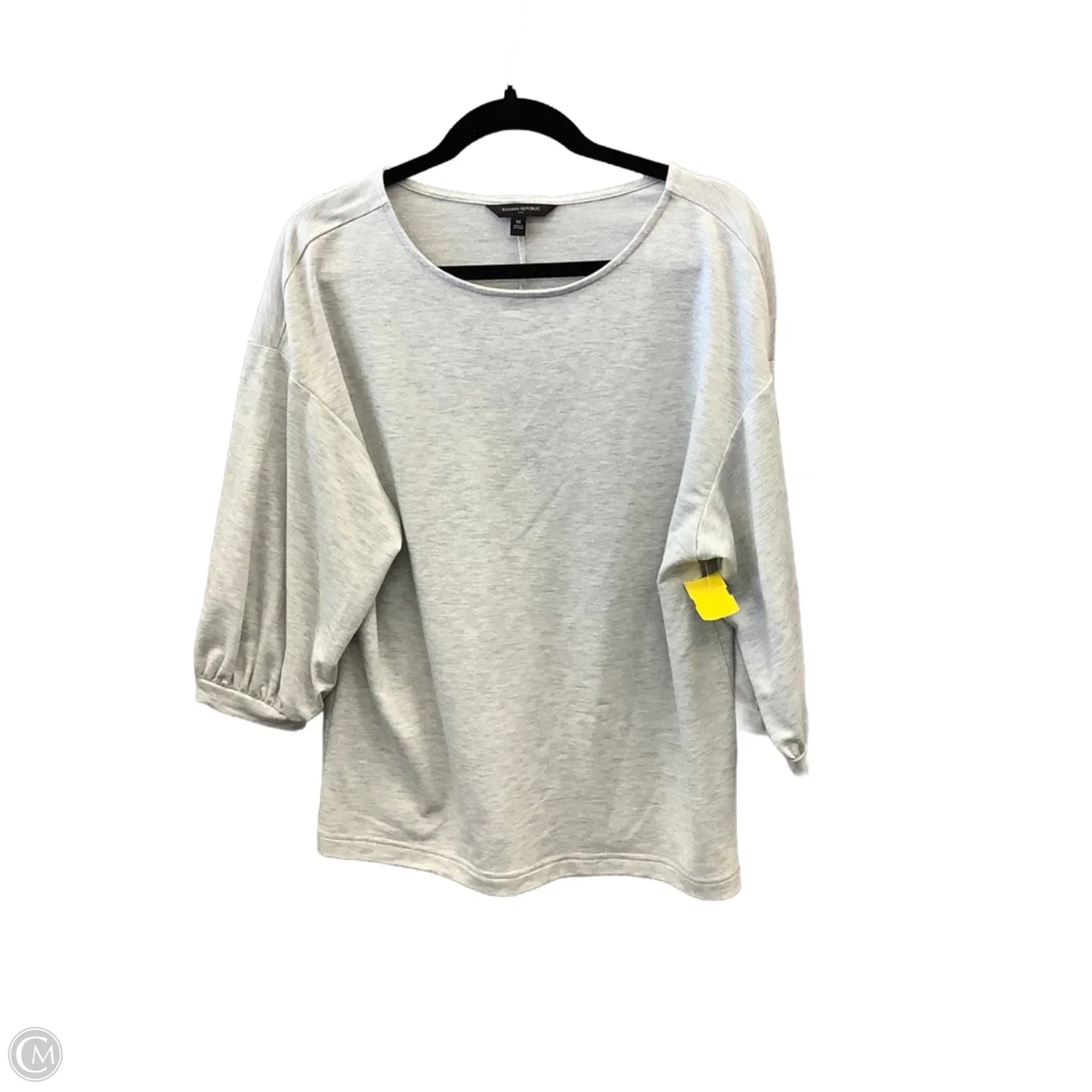 Top Long Sleeve By Banana Republic In Grey, Size: M