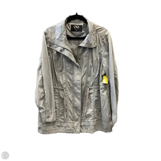 Jacket Utility By Clothes Mentor In Grey, Size: Xxl