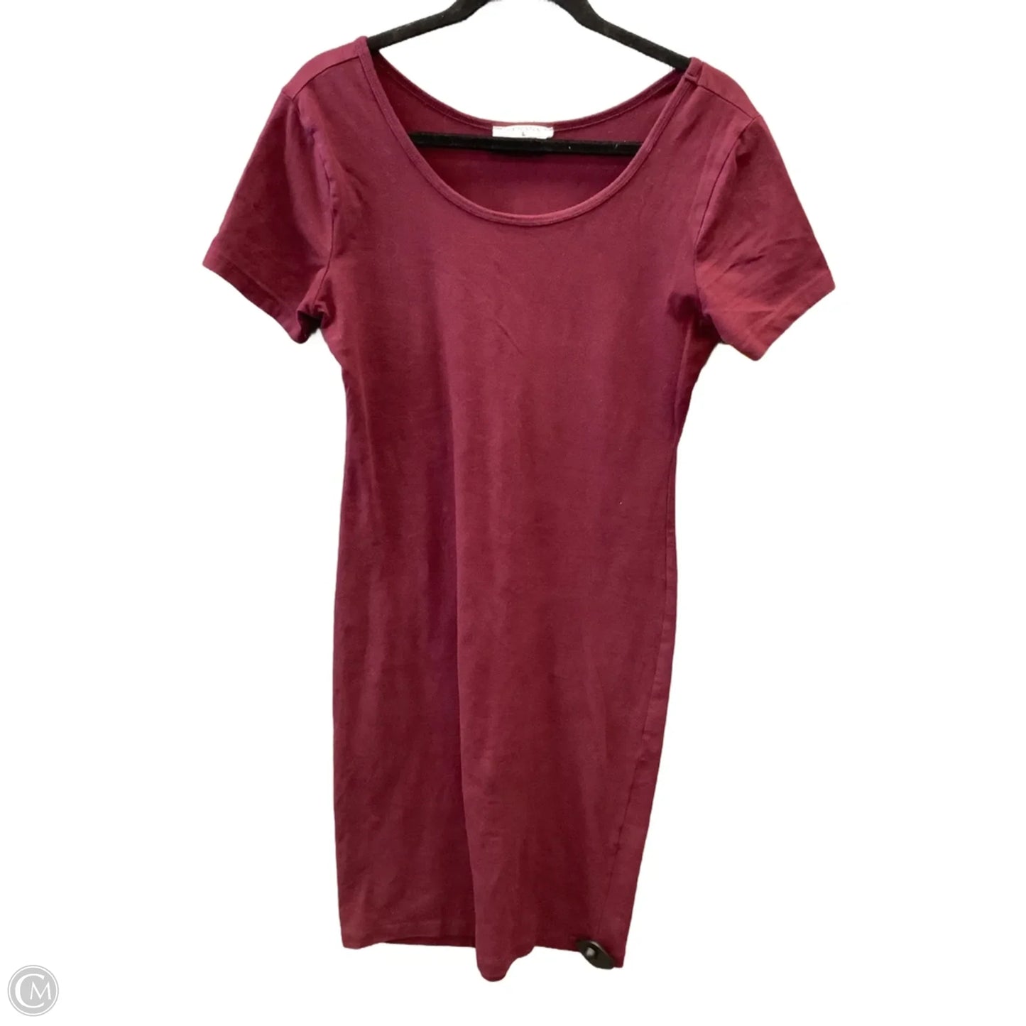 Dress Casual Midi By Zenana In Maroon, Size: L