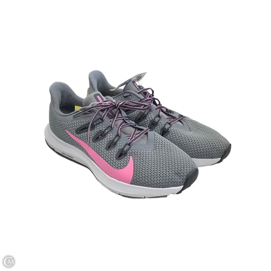 Shoes Athletic By Nike In Grey & Pink, Size: 8.5