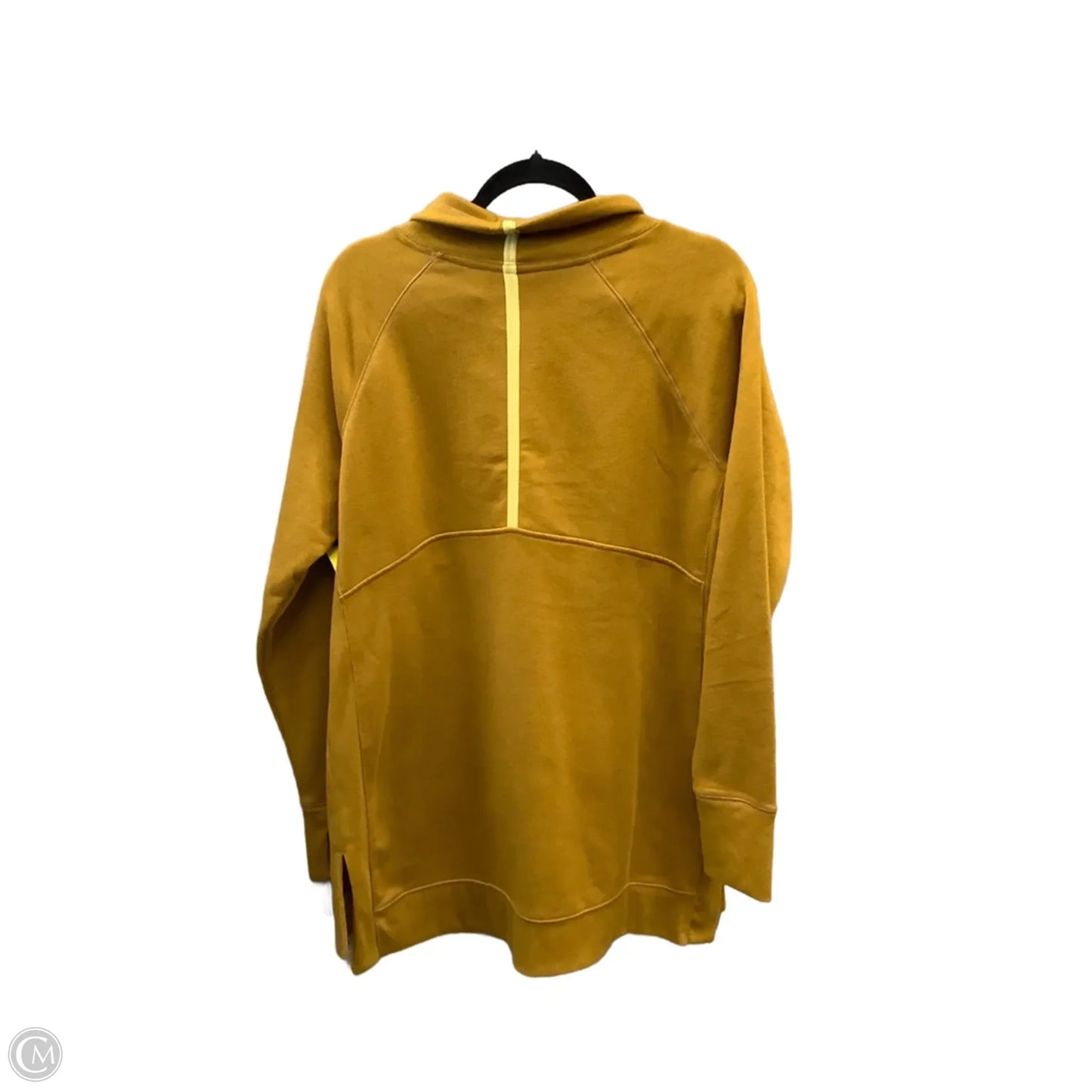 Athletic Sweatshirt Collar By Tek Gear In Gold, Size: L