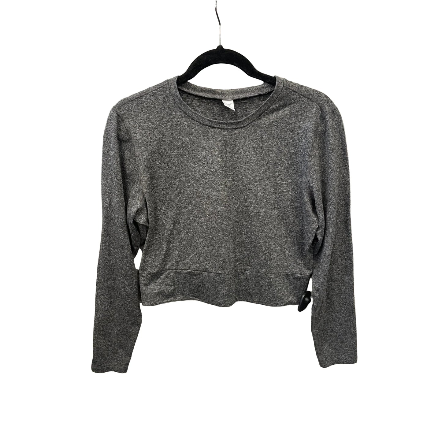 Athletic Top Long Sleeve Crewneck By Old Navy In Grey, Size: M