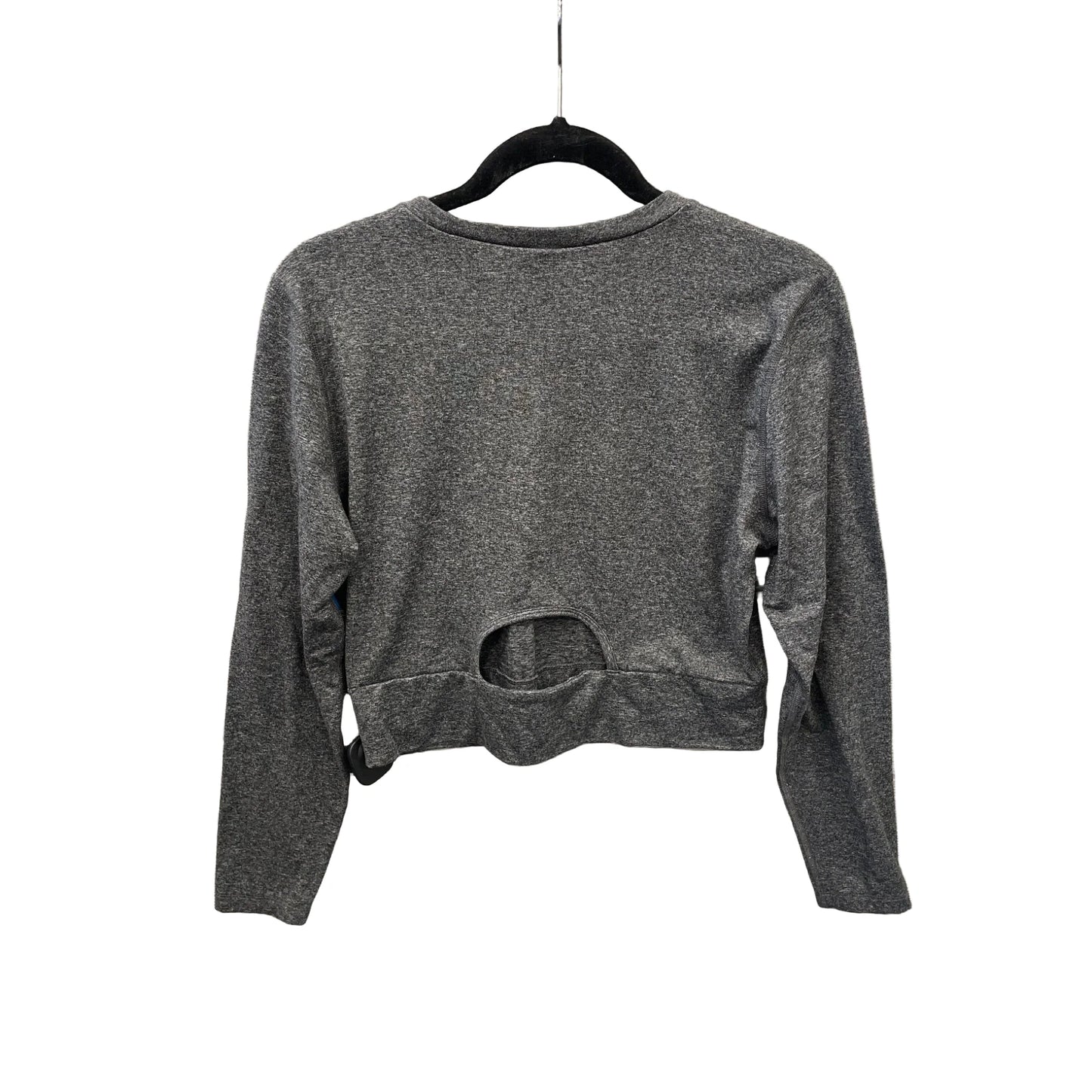 Athletic Top Long Sleeve Crewneck By Old Navy In Grey, Size: M