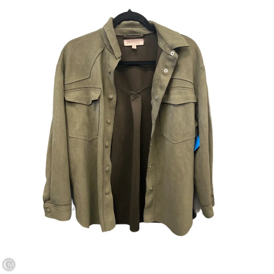 Jacket Shirt By Philosophy In Green, Size: Xs