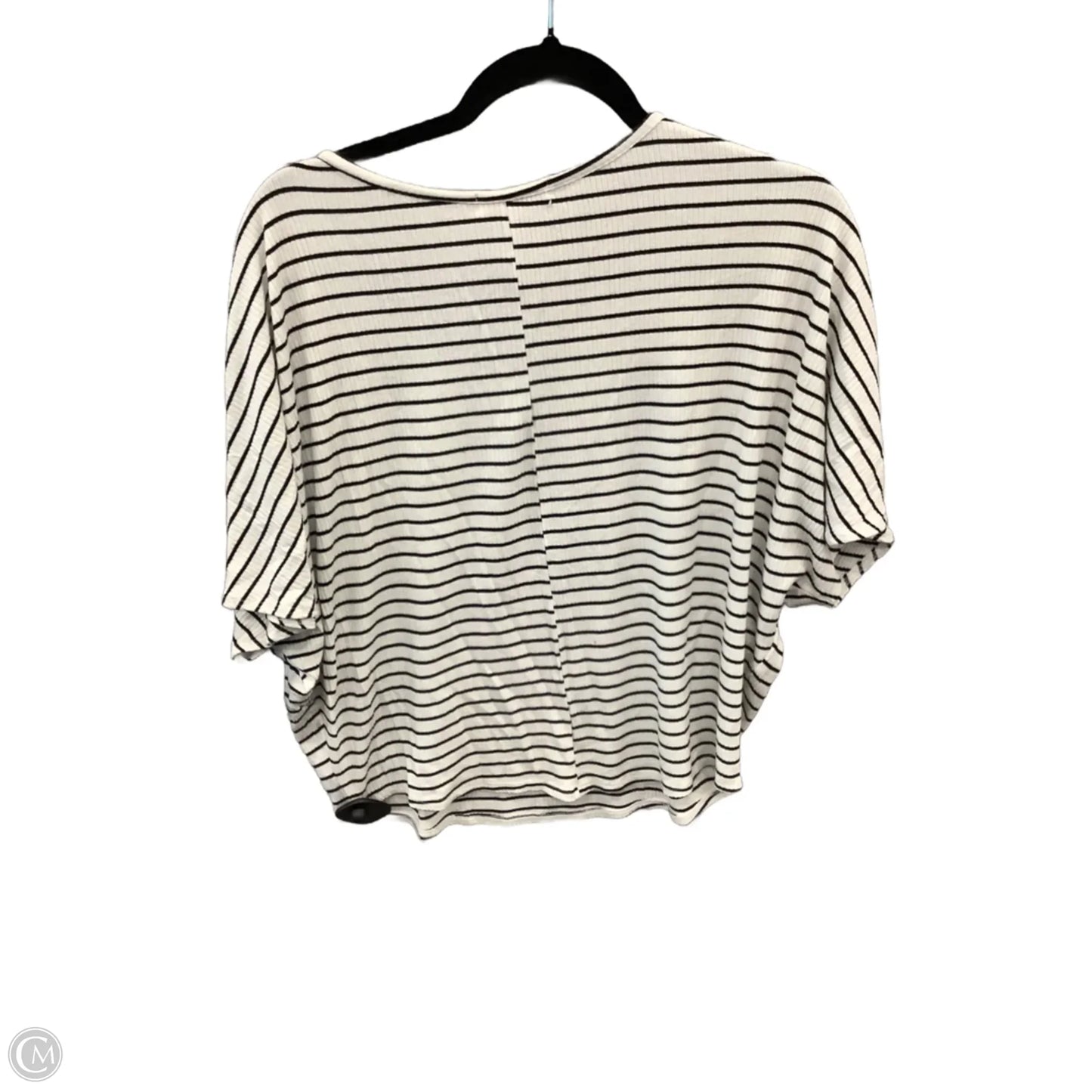 Top Short Sleeve By Cherish In Striped Pattern, Size: S