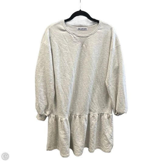 Dress Casual Midi By Clothes Mentor In Grey, Size: M