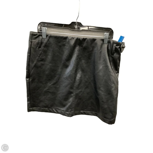 Skirt Mini & Short By Clothes Mentor In Black, Size: 14