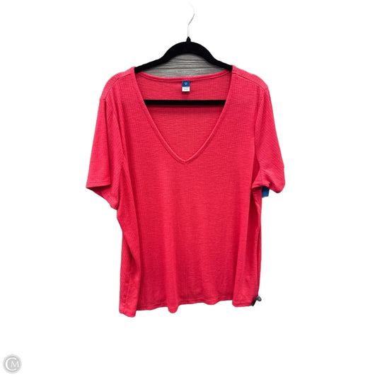 Top Short Sleeve By Old Navy In Pink, Size: Xl