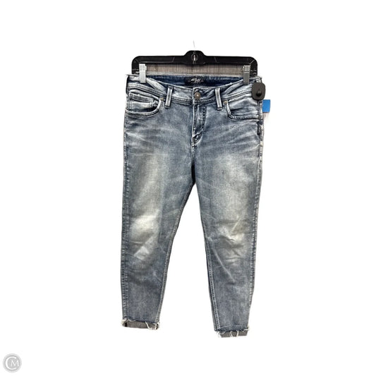 Jeans Skinny By Silver In Blue Denim, Size: 10