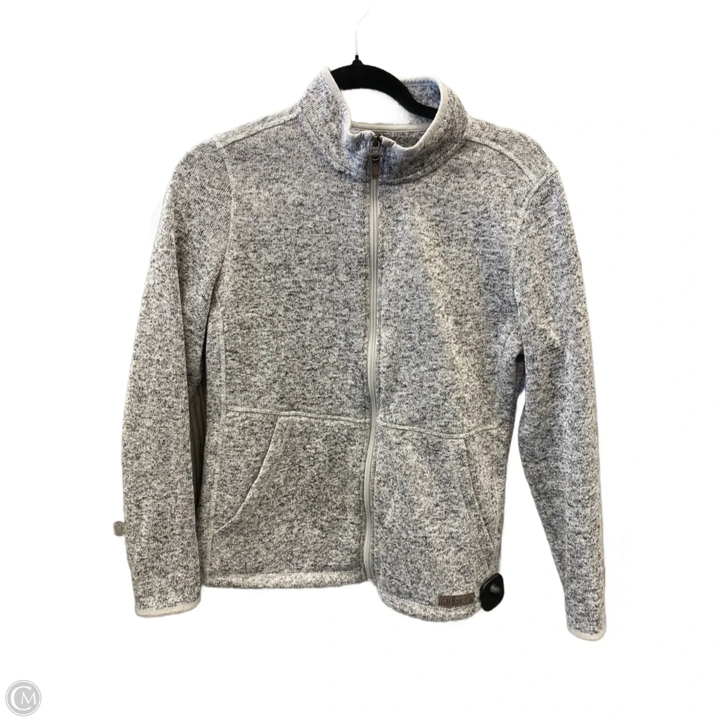 Sweatshirt Collar By Bass In Grey, Size: S
