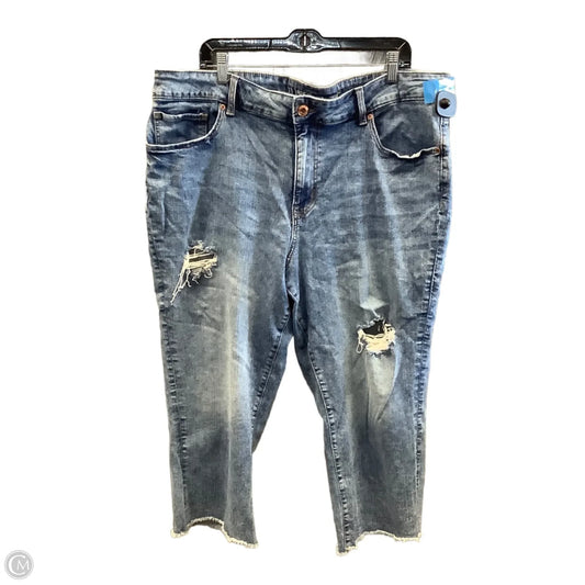 Jeans Boyfriend By Maurices In Blue Denim, Size: 22
