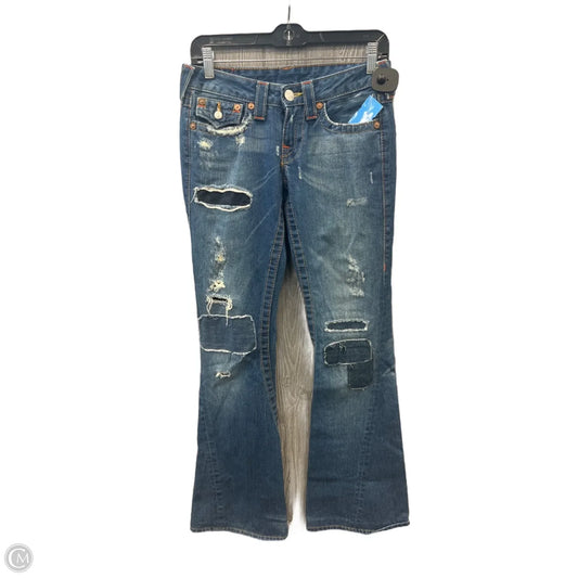 Jeans Flared By True Religion In Blue Denim, Size: 2