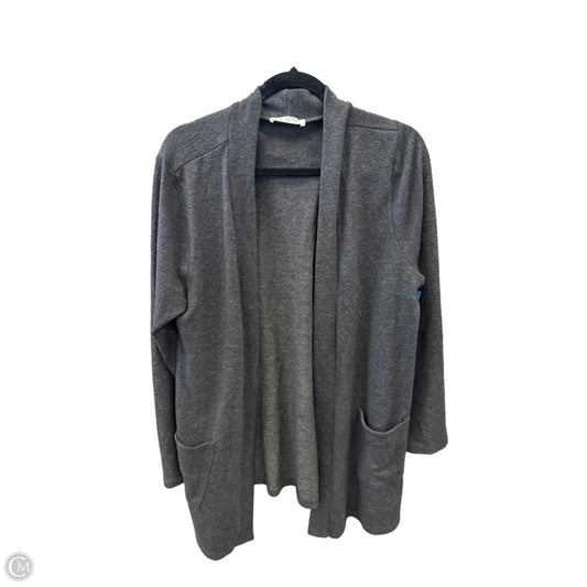 Cardigan By Zenana In Grey, Size: 2x