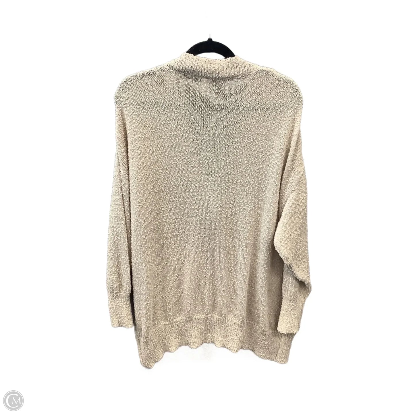 Sweater Cardigan By Glam In Tan, Size: M