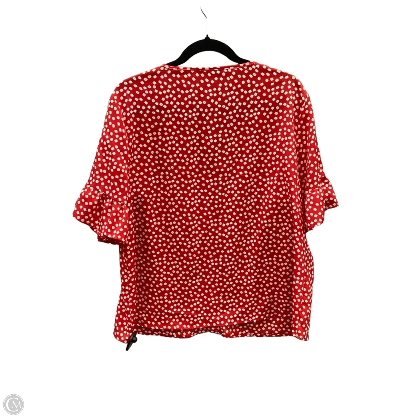 Top Short Sleeve By Shein In Red, Size: 1x