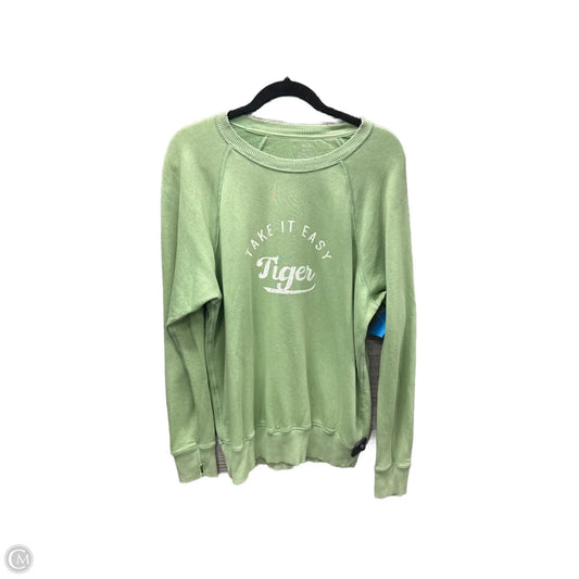 Sweatshirt Crewneck By Aerie In Green, Size: Xs
