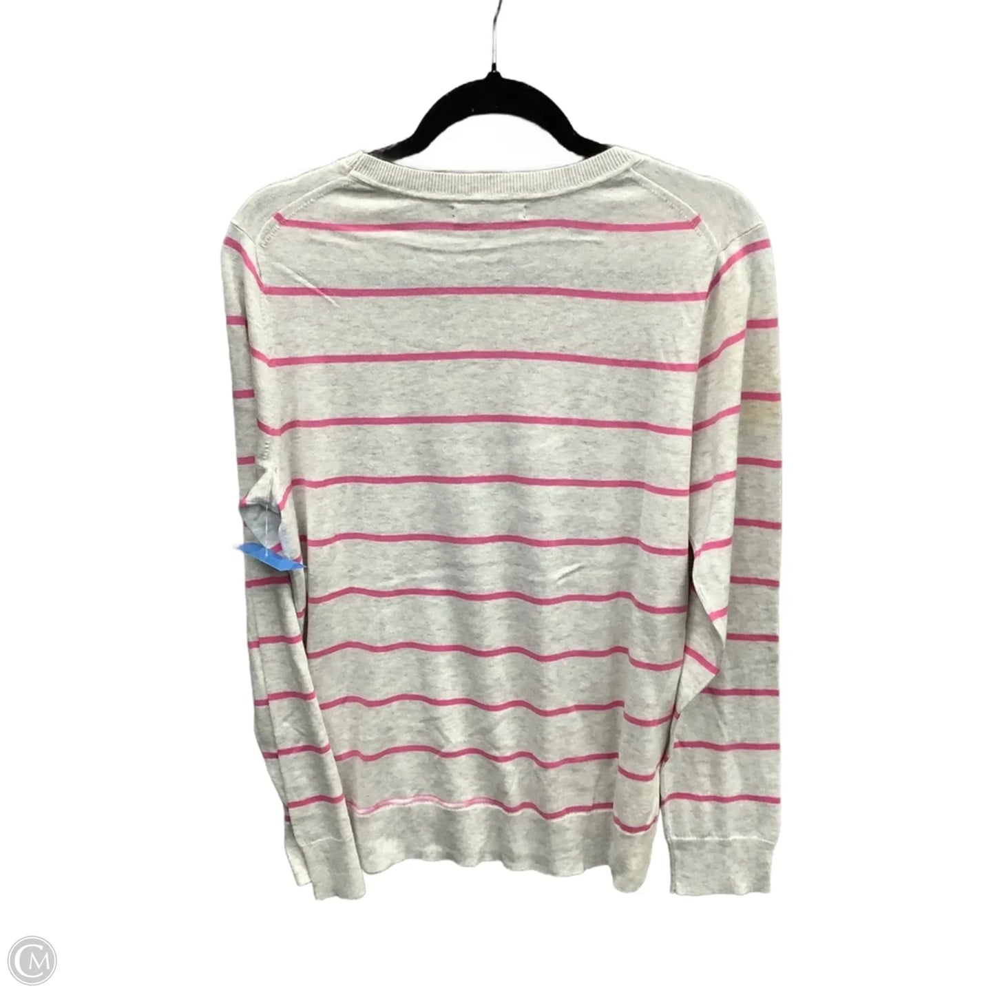 Top Long Sleeve By Banana Republic In Striped Pattern, Size: L