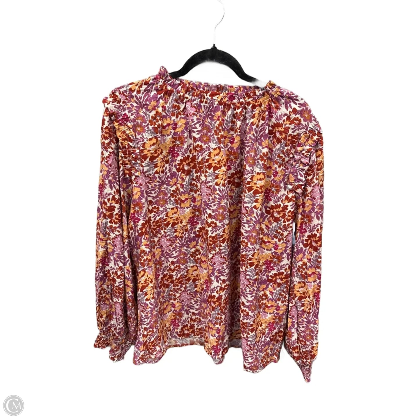 Blouse Long Sleeve By Oddi In Floral Print, Size: 2x