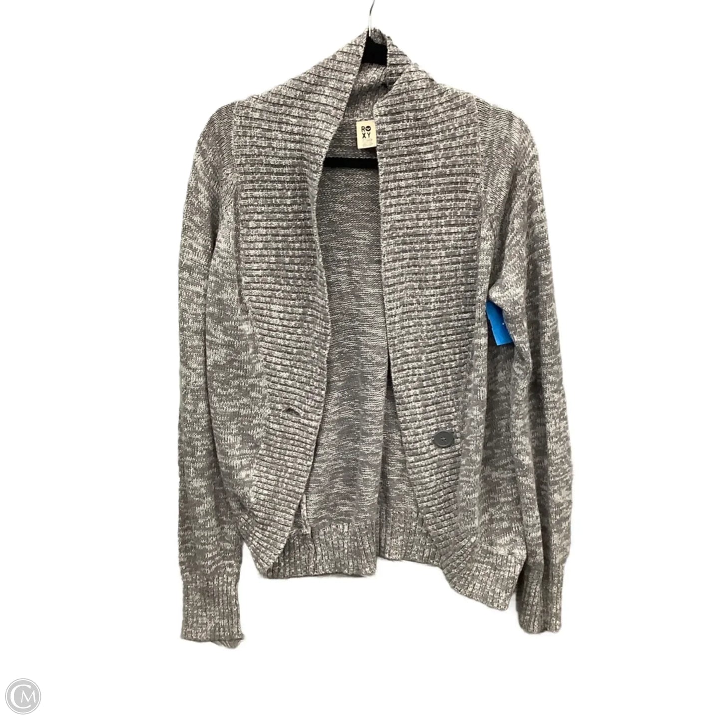 Sweater Cardigan By Roxy In Grey, Size: Xl