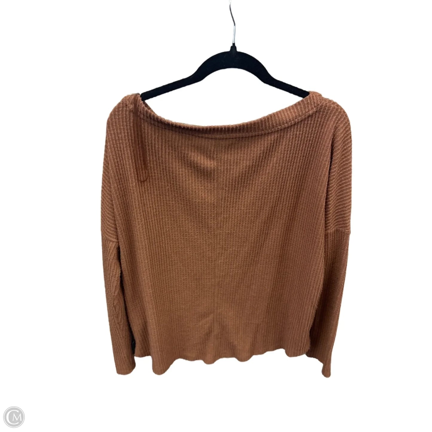 Top Long Sleeve By Aeropostale In Brown, Size: M