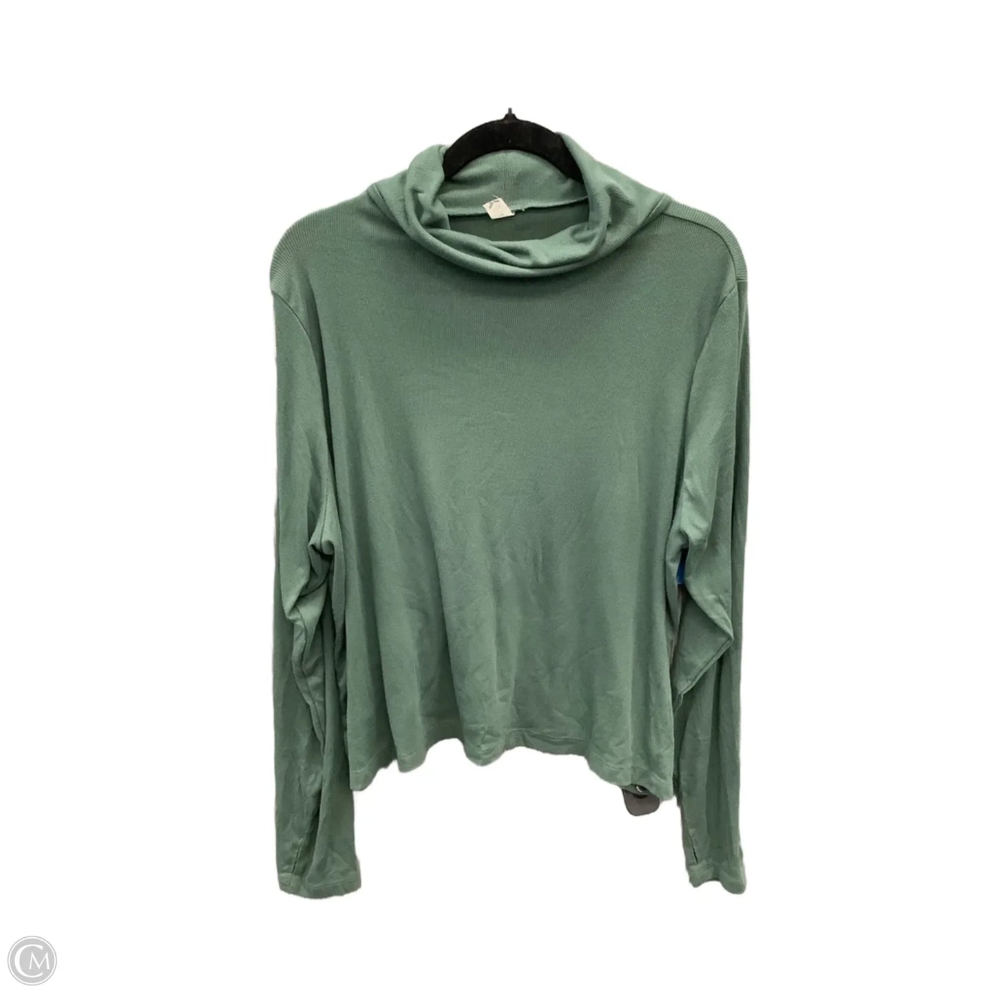 Top Long Sleeve By Old Navy In Green, Size: Xxl