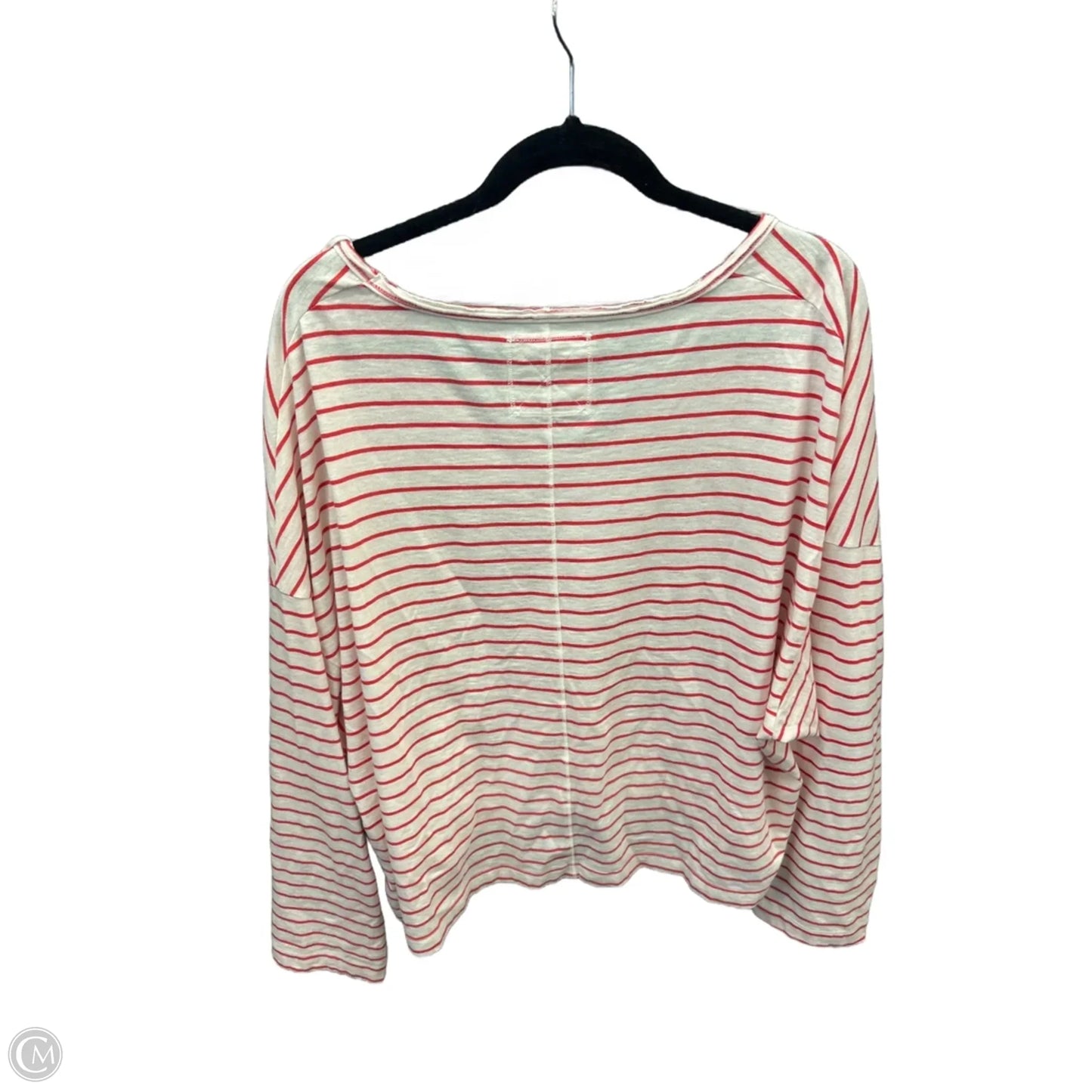 Top Long Sleeve By Aerie In Striped Pattern, Size: Xl