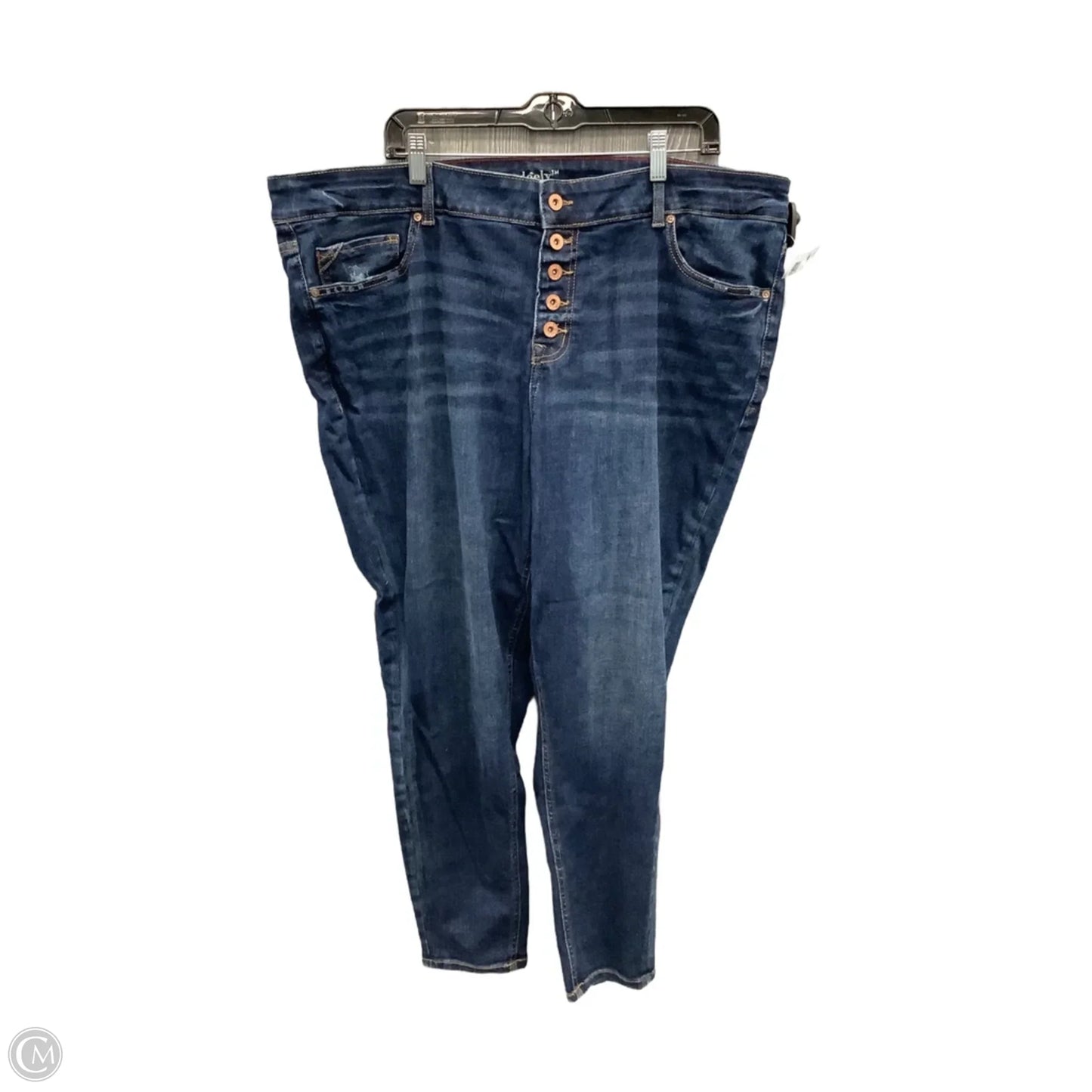 Jeans Skinny By Edgely In Blue Denim, Size: 24