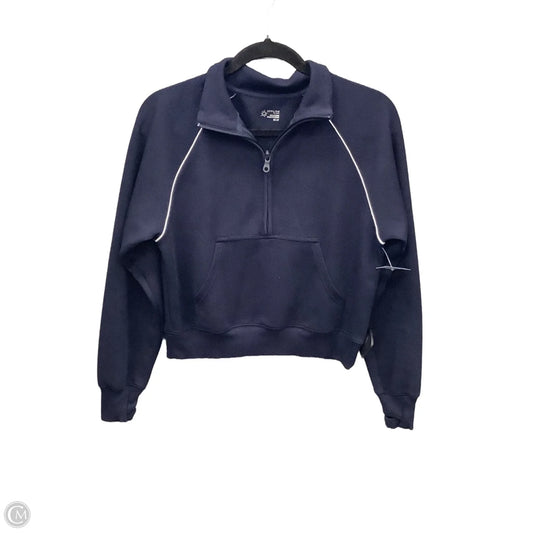 Athletic Top Long Sleeve Collar By Offline By Aerie In Navy, Size: Xs