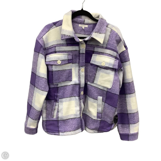 Jacket Shirt By Maurices In Purple, Size: M