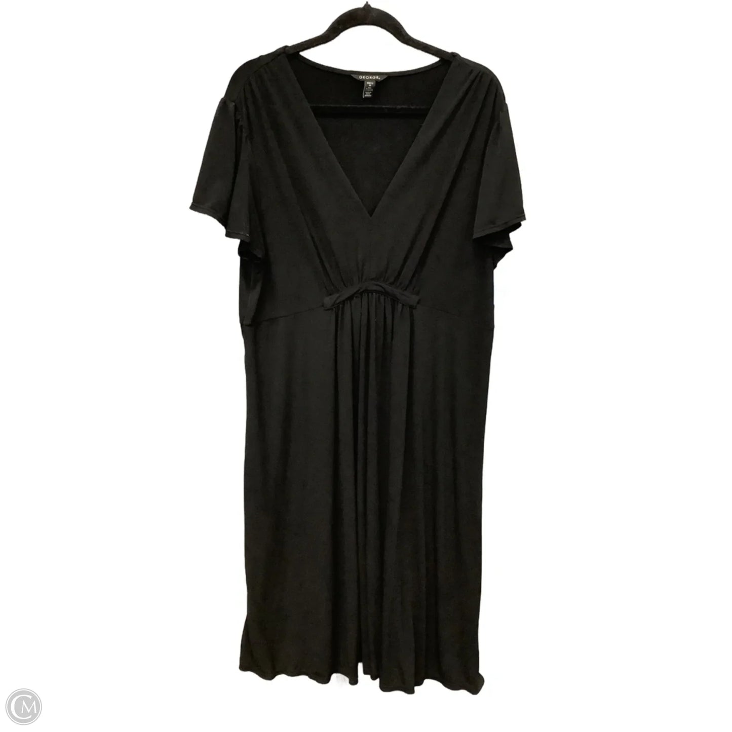 Dress Party Midi By George In Black, Size: Xxl