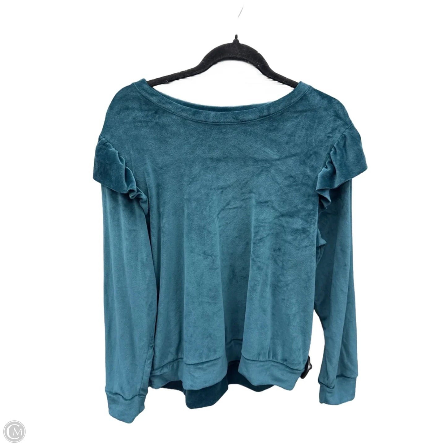 Top Long Sleeve By Lc Lauren Conrad In Green, Size: L