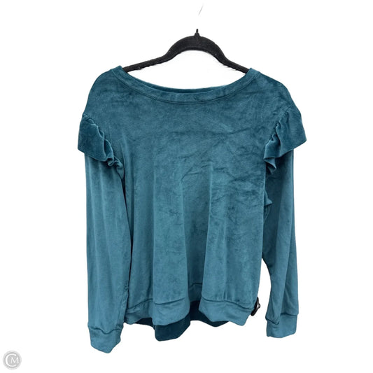 Top Long Sleeve By Lc Lauren Conrad In Green, Size: L