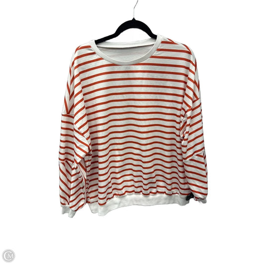 Top Long Sleeve By Shein In Striped Pattern, Size: 1x