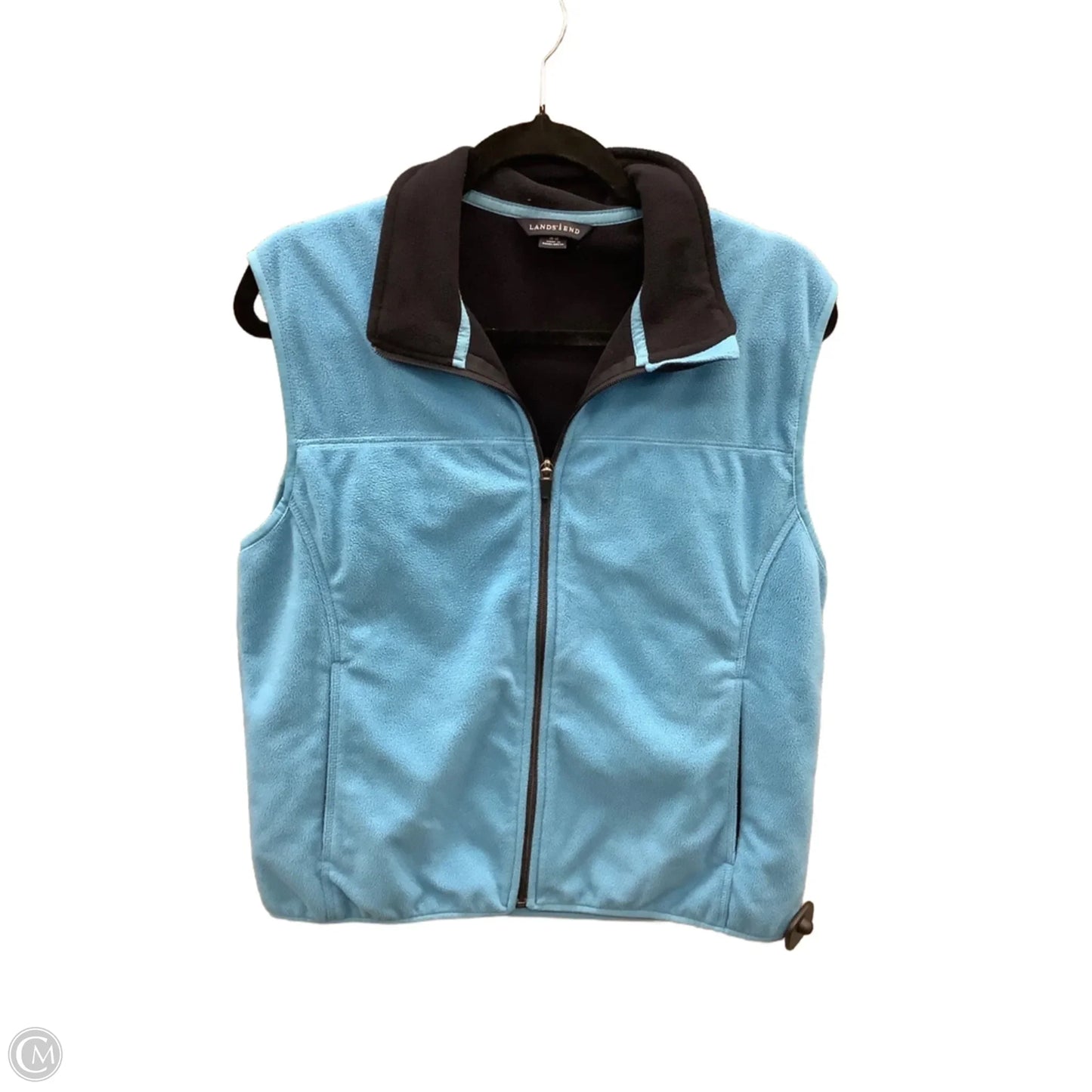 Vest Fleece By Lands End In Blue, Size: M
