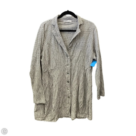 Dress Casual Midi By Cut Loose In Checkered Pattern, Size: L