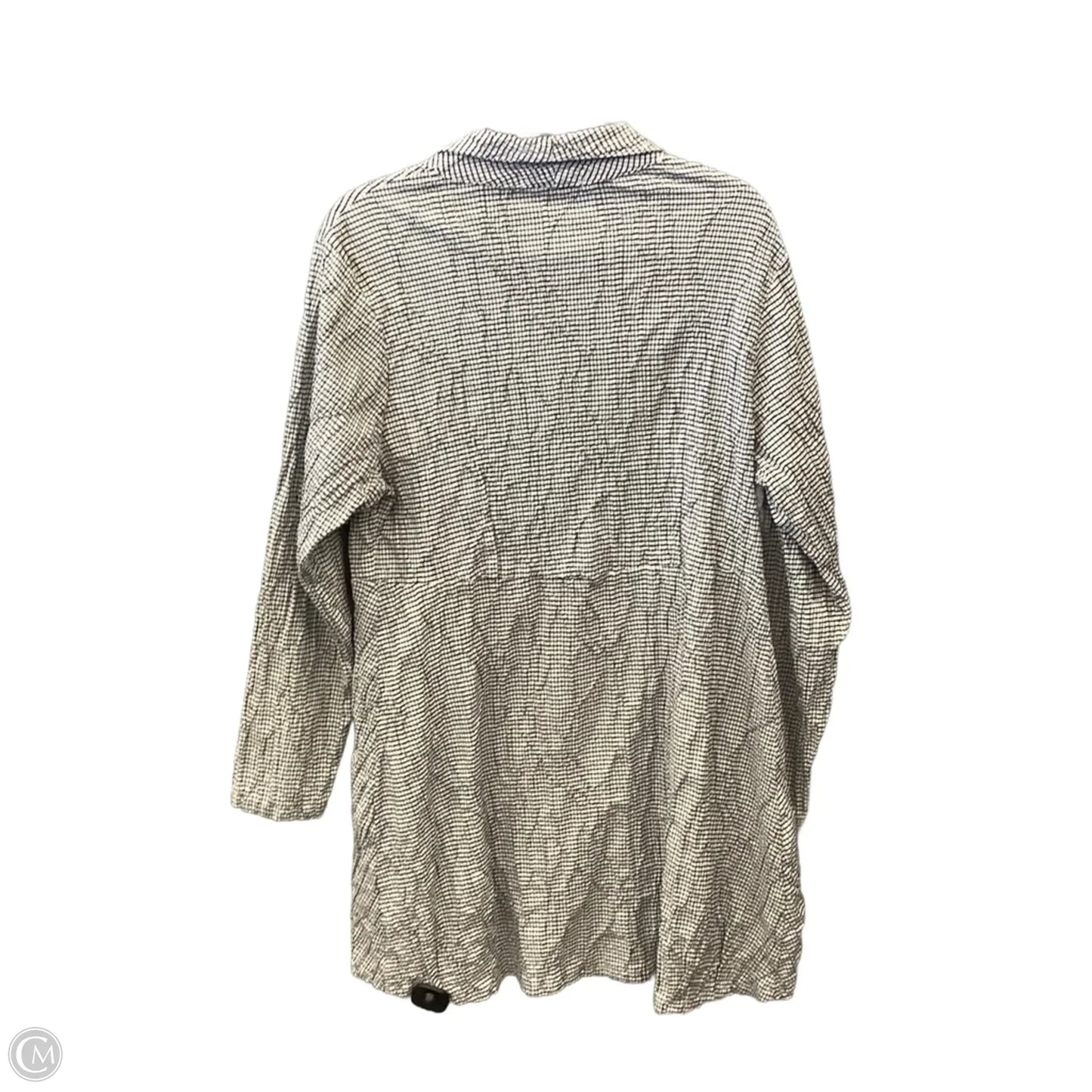 Dress Casual Midi By Cut Loose In Checkered Pattern, Size: L