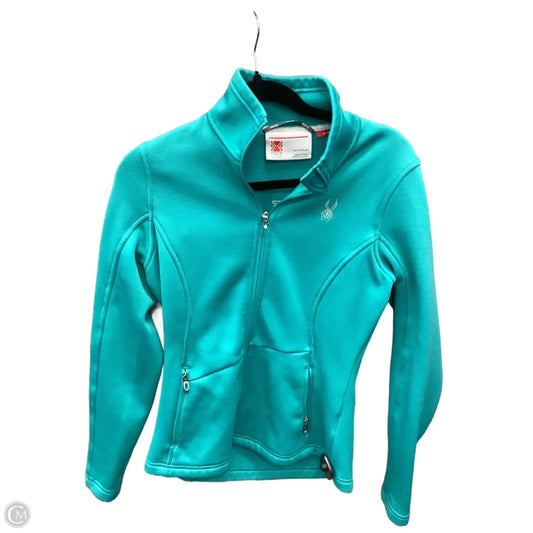 Athletic Jacket By Spyder In Blue, Size: M