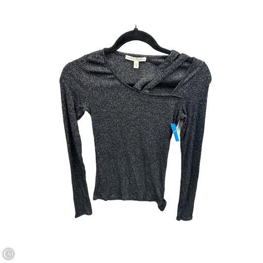 Top Long Sleeve By Express In Grey, Size: Xs