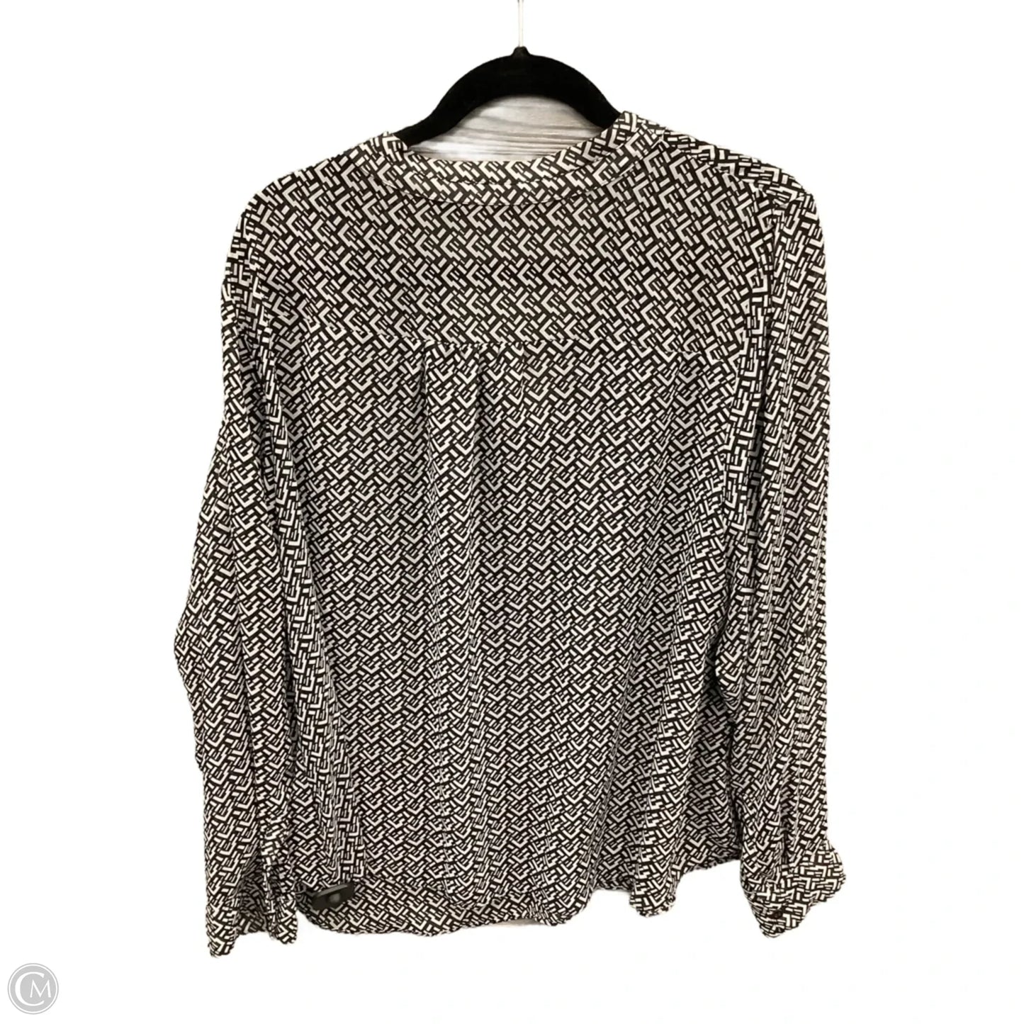 Top Long Sleeve By Ana In Black, Size: 2x