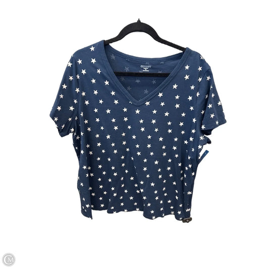 Top Short Sleeve By Old Navy In Blue, Size: Xl
