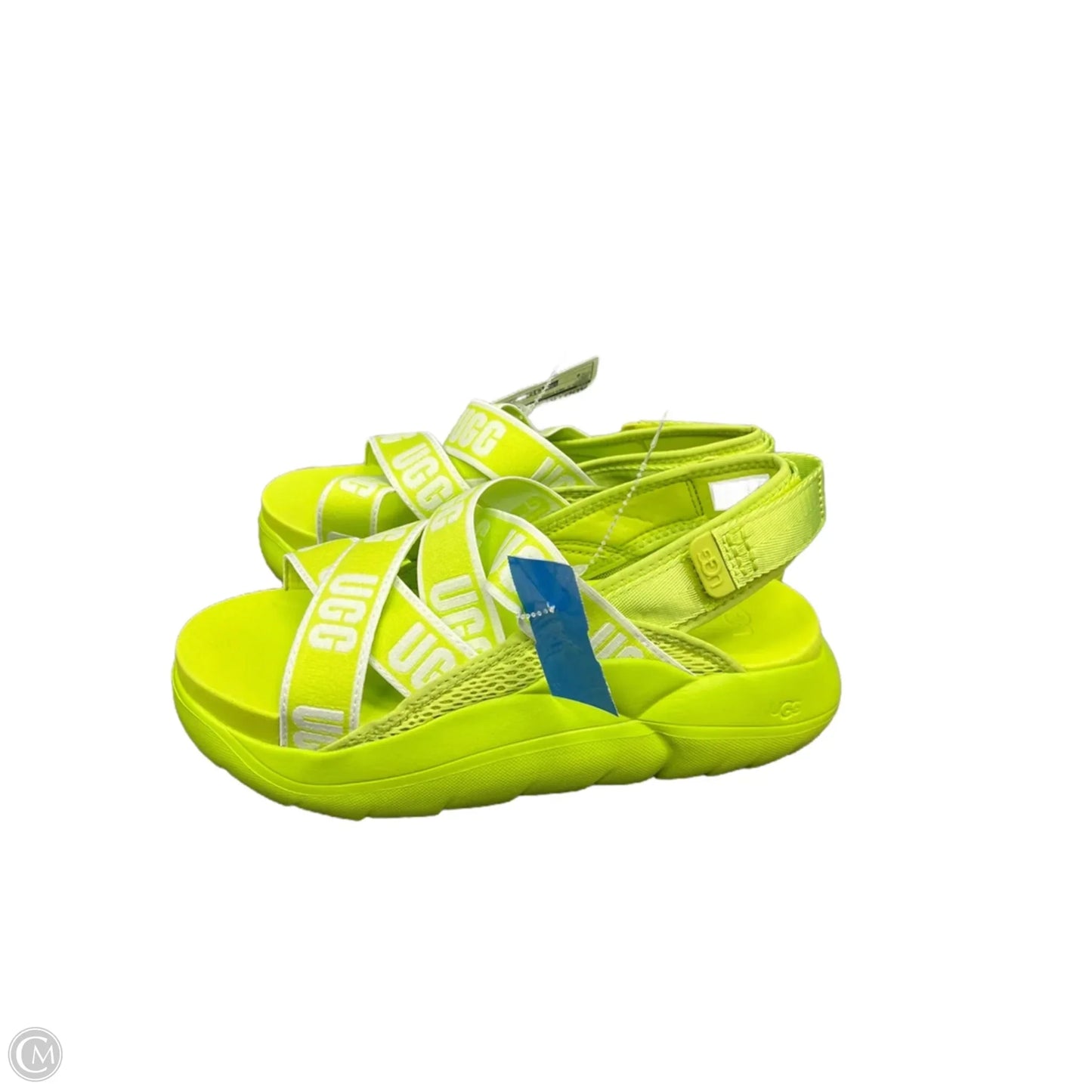 Sandals Designer By Ugg In Green, Size: 9