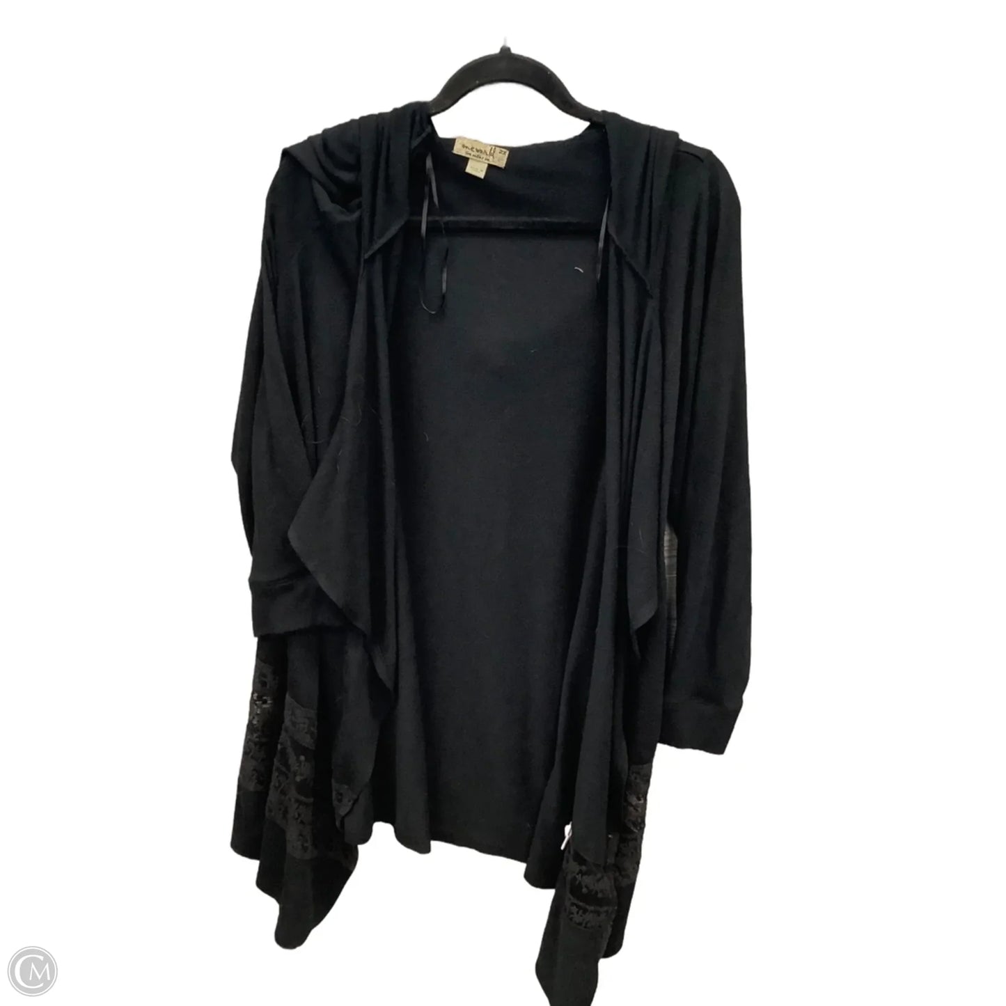 Cardigan By One World In Black, Size: 2x