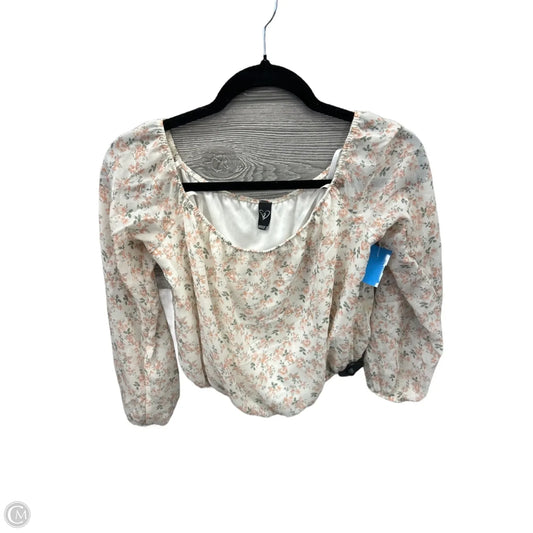 Blouse Long Sleeve By Windsor In Floral Print, Size: S