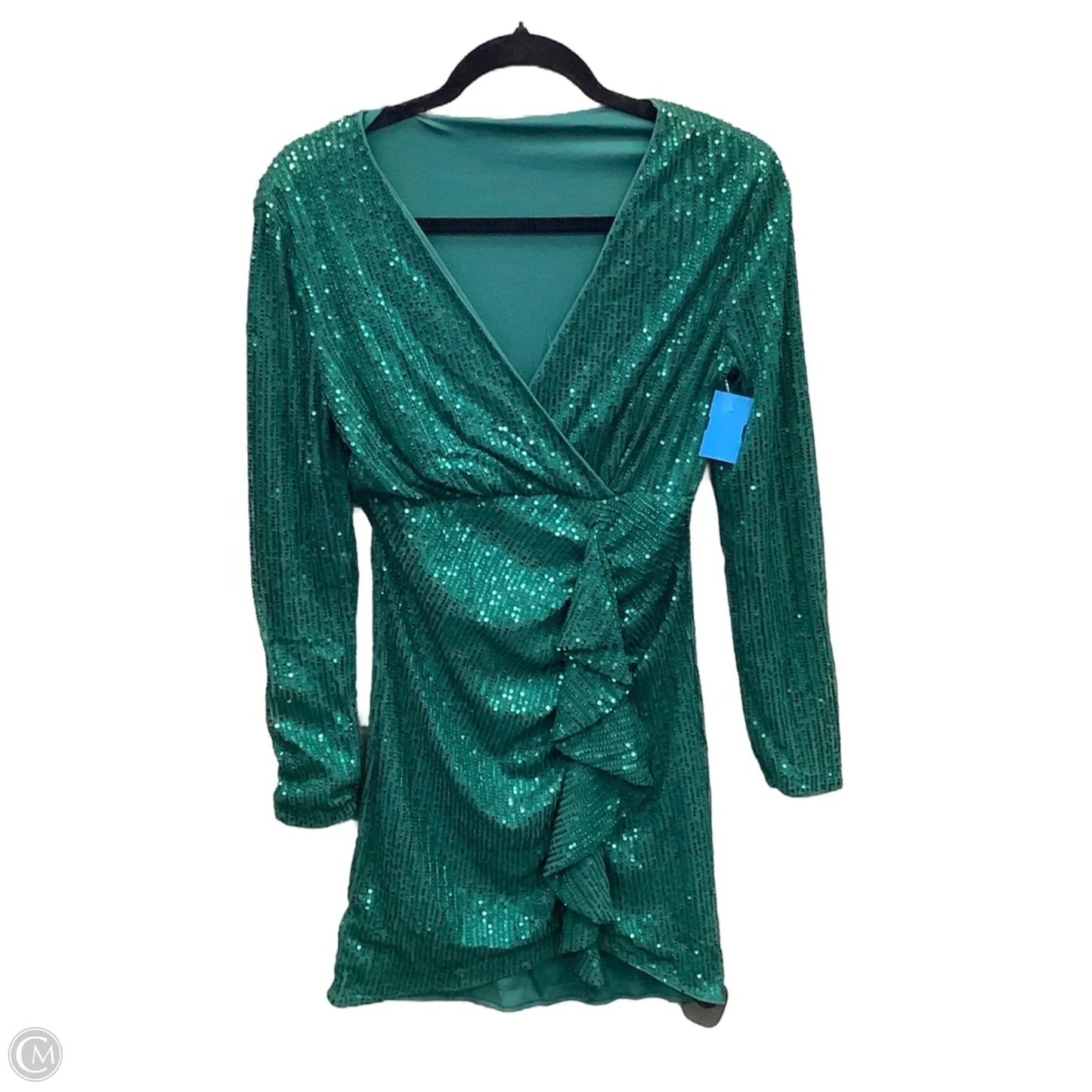 Dress Party Midi By Shein In Green, Size: S