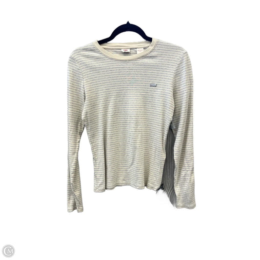 Top Long Sleeve By Levis In Striped Pattern, Size: M