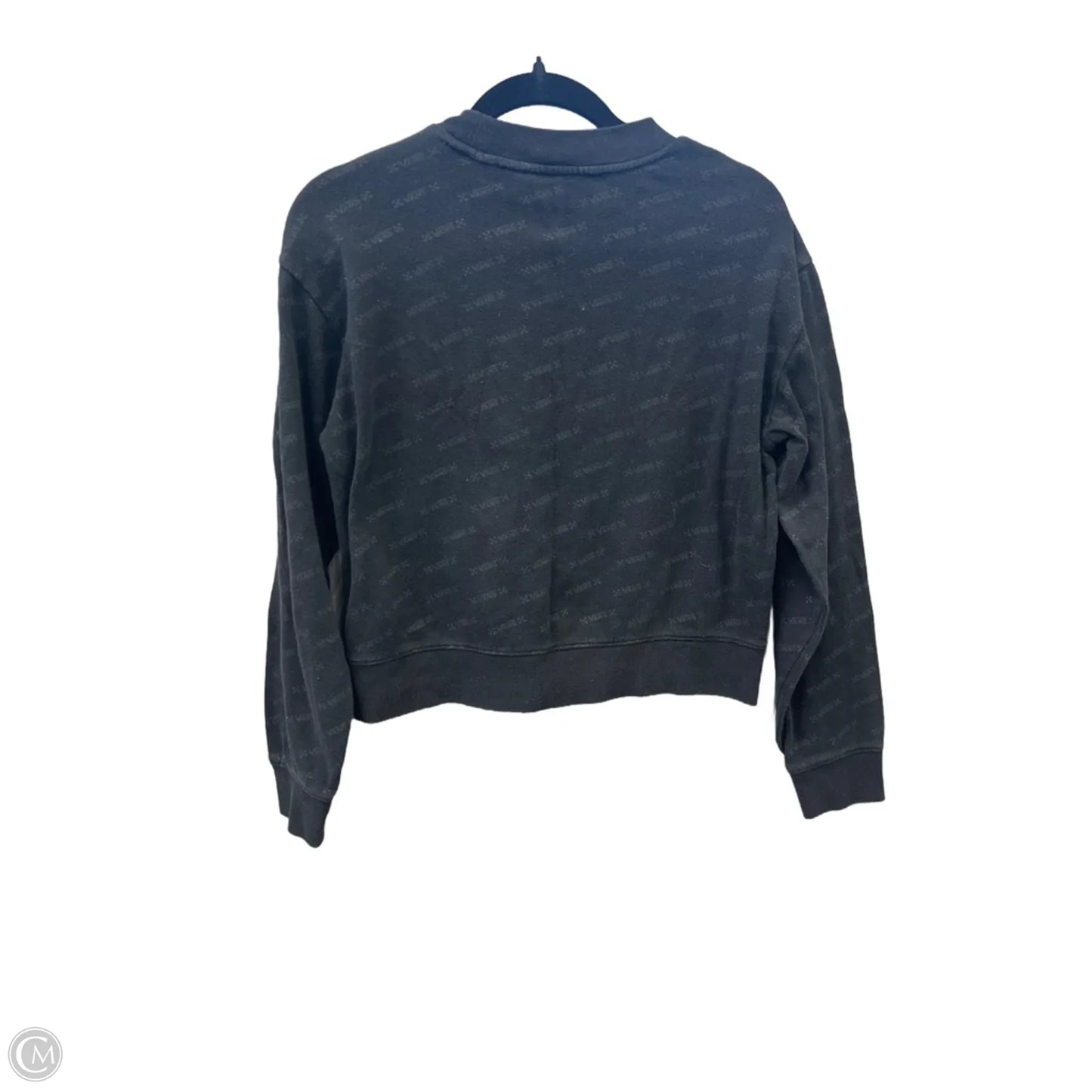 Top Long Sleeve By Vans In Black, Size: S