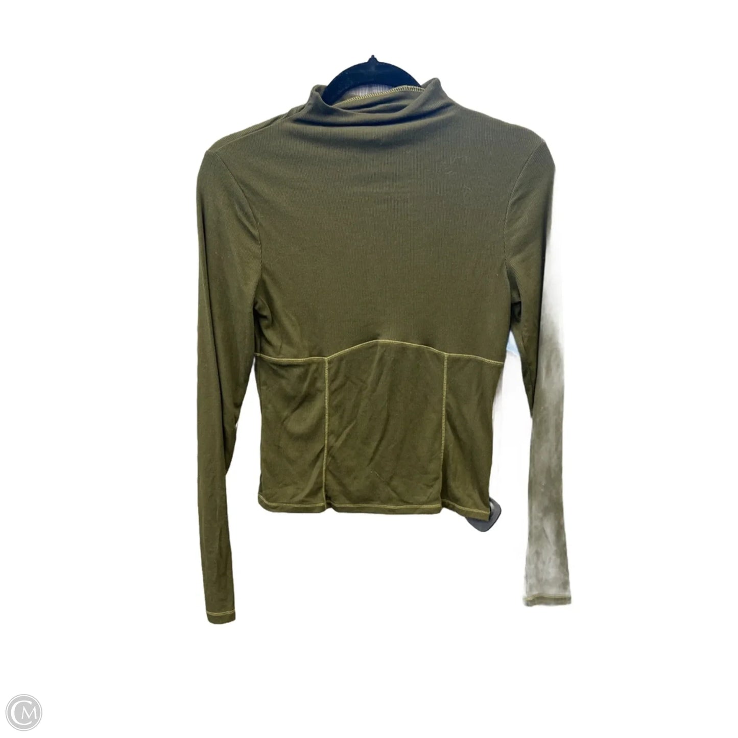Athletic Top Long Sleeve Collar By Old Navy In Green, Size: S
