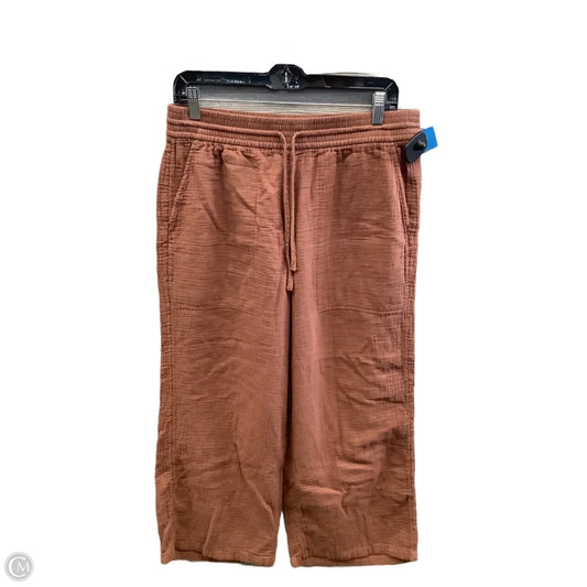 Pants Wide Leg By Upwest In Brown, Size: 8