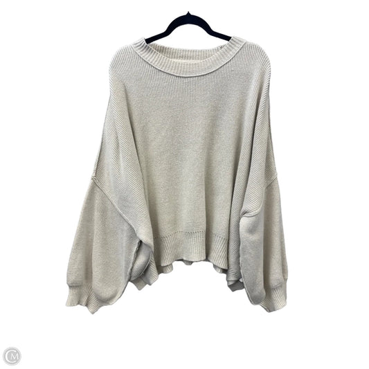 Sweater By Grey Lab In Cream, Size: Xl
