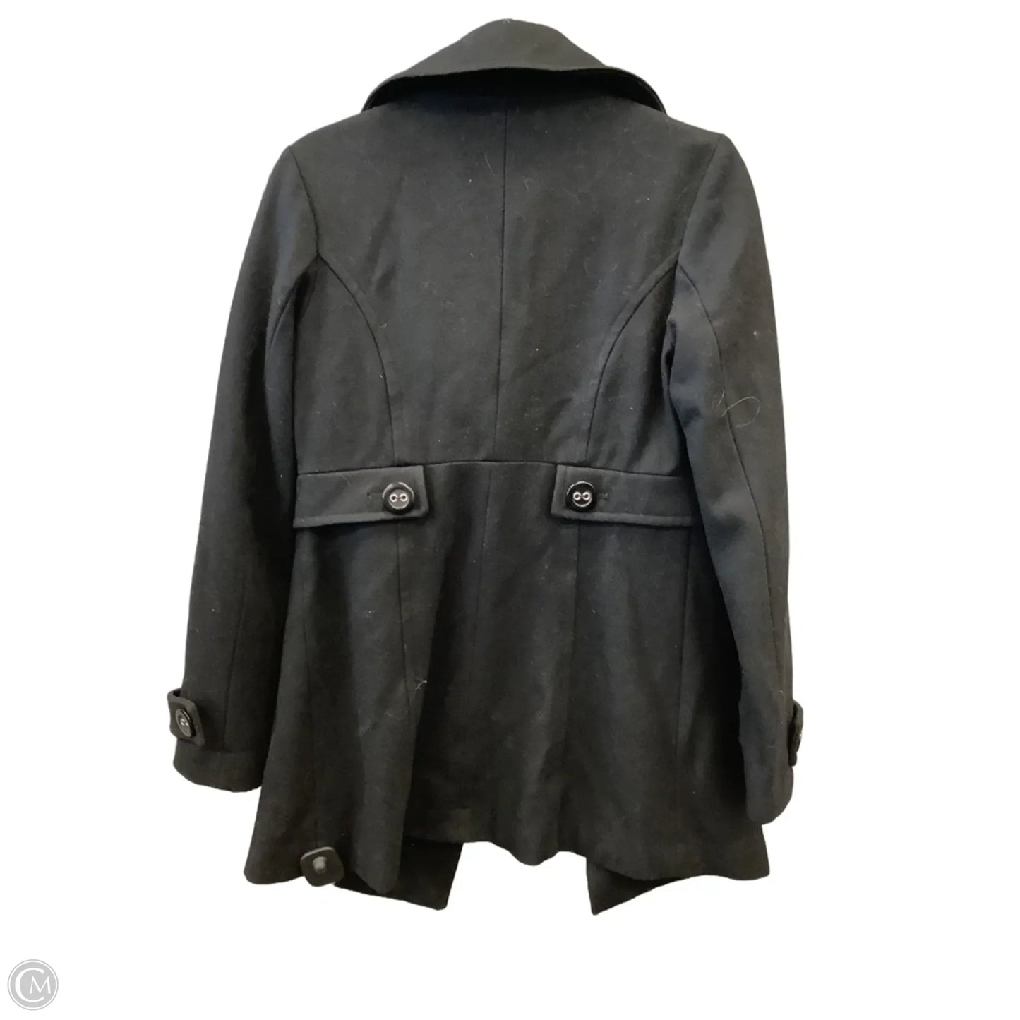 Coat Peacoat By Clothes Mentor In Black, Size: S